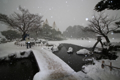 雪の兼六園