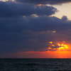 日本海の夕日