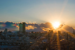 元旦の夕陽