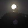 岐阜城と月