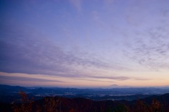 朝焼けの御嶽山