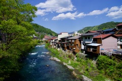 木曽福島 崖家造り