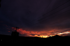 雨上がりの夕焼け1