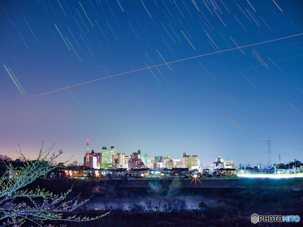 おゆみ野の街に降り注ぐ星