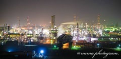 水島コンビナートから