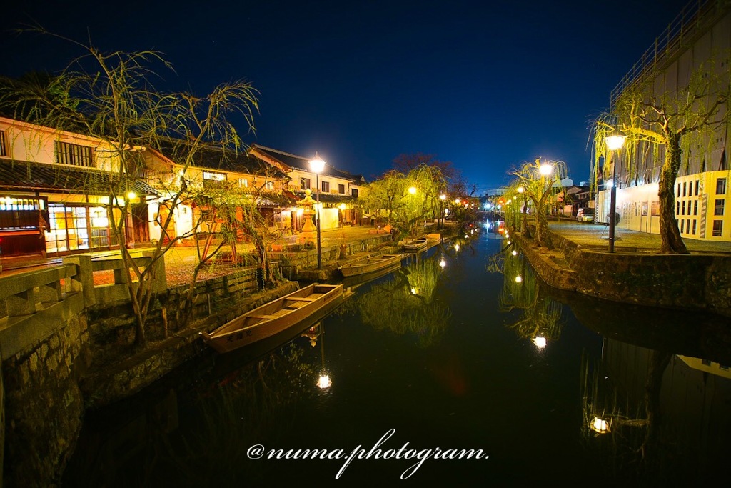 倉敷 美観地区の夜景
