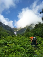 山頂を目指して！2017年夏　北岳