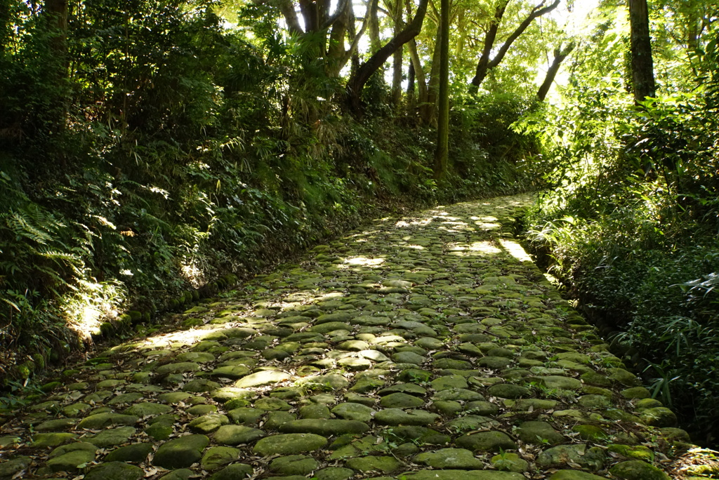 東海道金谷坂(石畳）