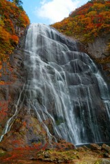 滝と紅葉
