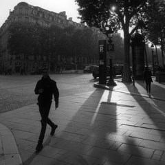 Crosswalk in Champs-Élysées