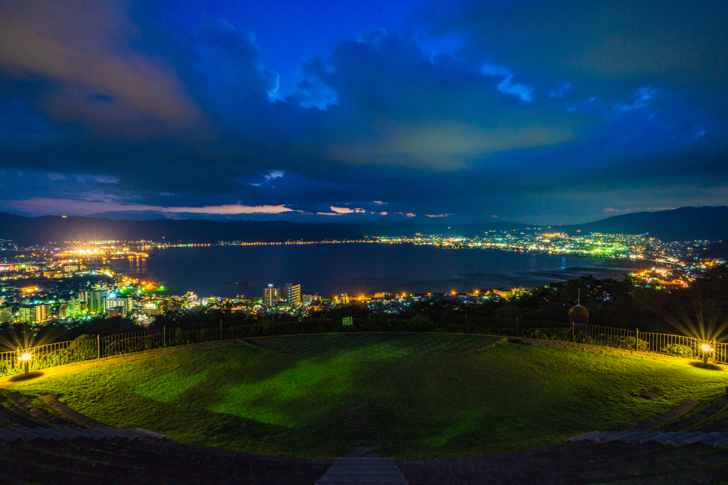 聖地巡礼立石公園（君の名は）夜景編２