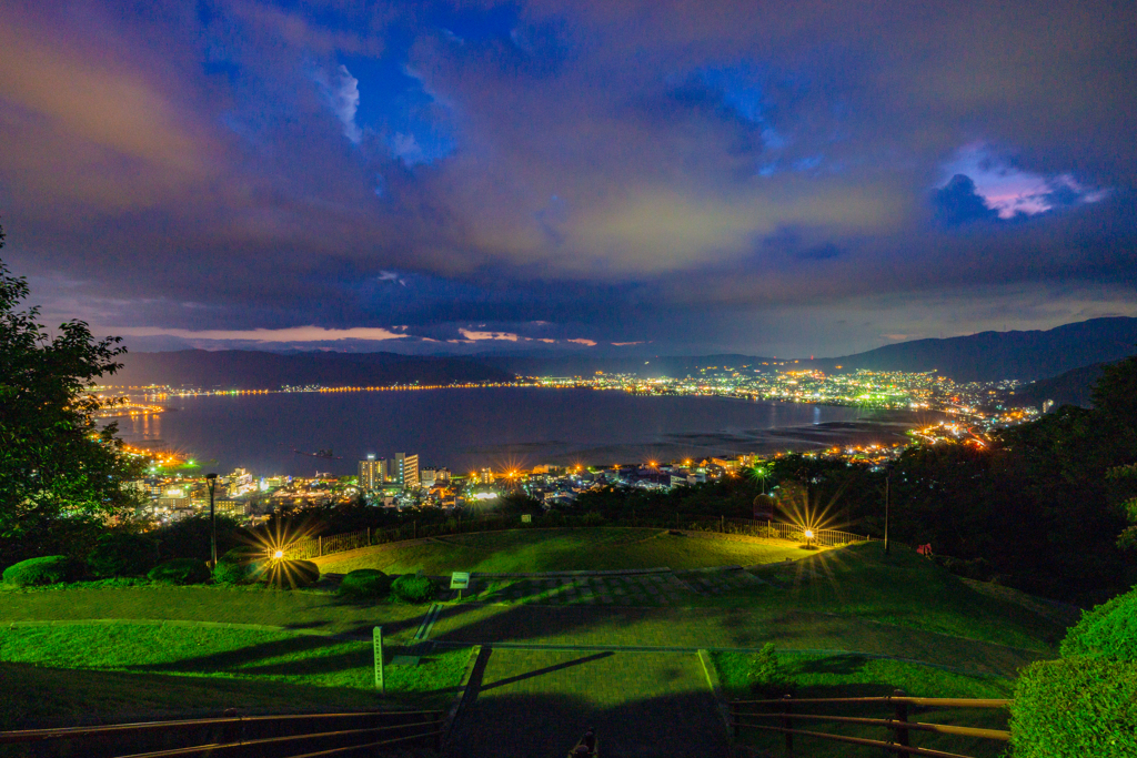 聖地巡礼立石公園（君の名は）夜景編１