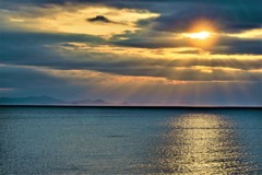 甑島に沈む夕日