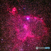 カシオペア座　IC1805　ハート星雲