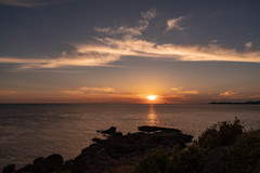 東シナ海の夕日