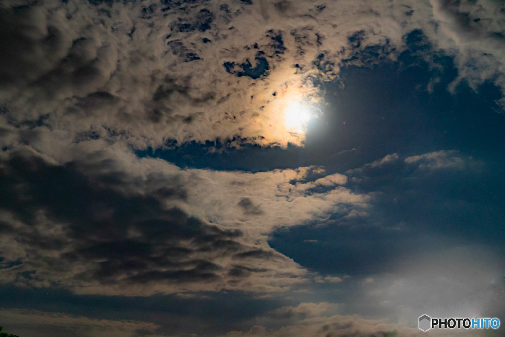 月夜の雲