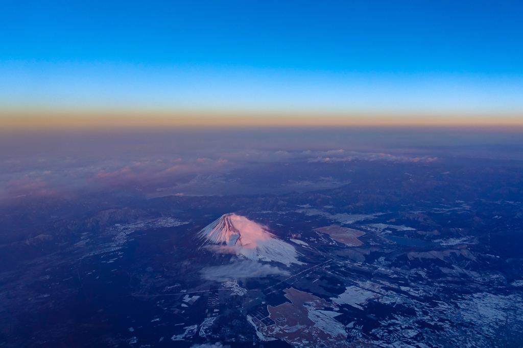 上空からの富士山