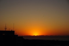 日本海に沈む夕日