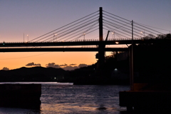 尾道大橋と朝陽2