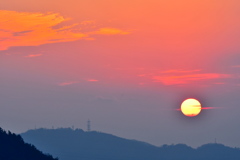 鳴滝山夕陽1