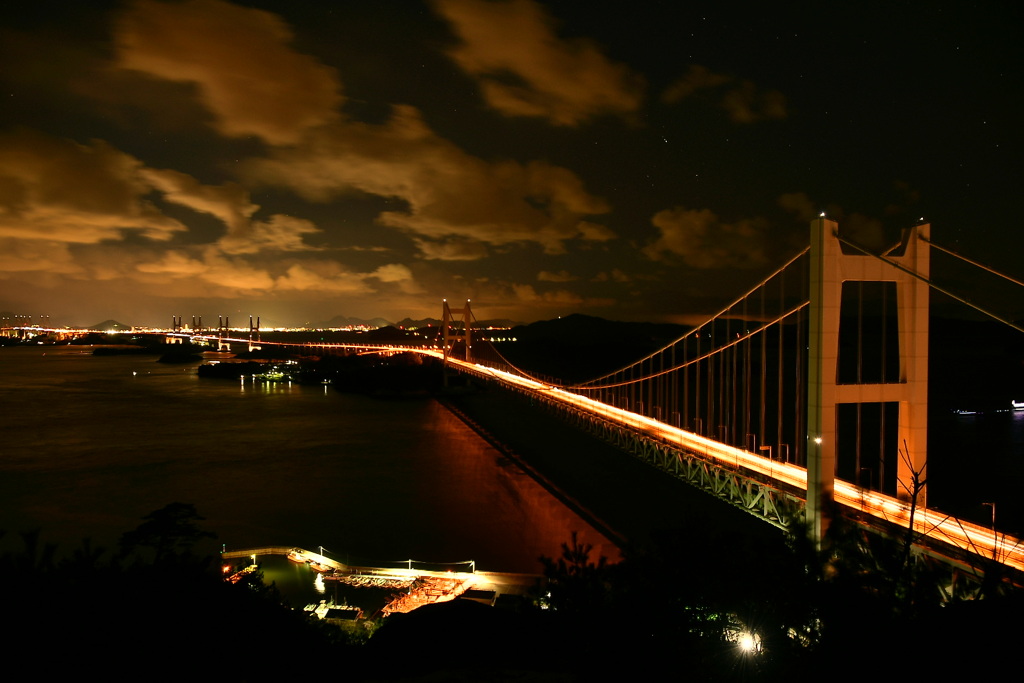 瀬戸大橋夕景