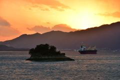 今日の夕景