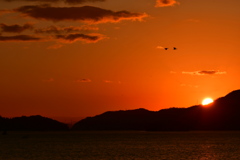 岩子島夕陽