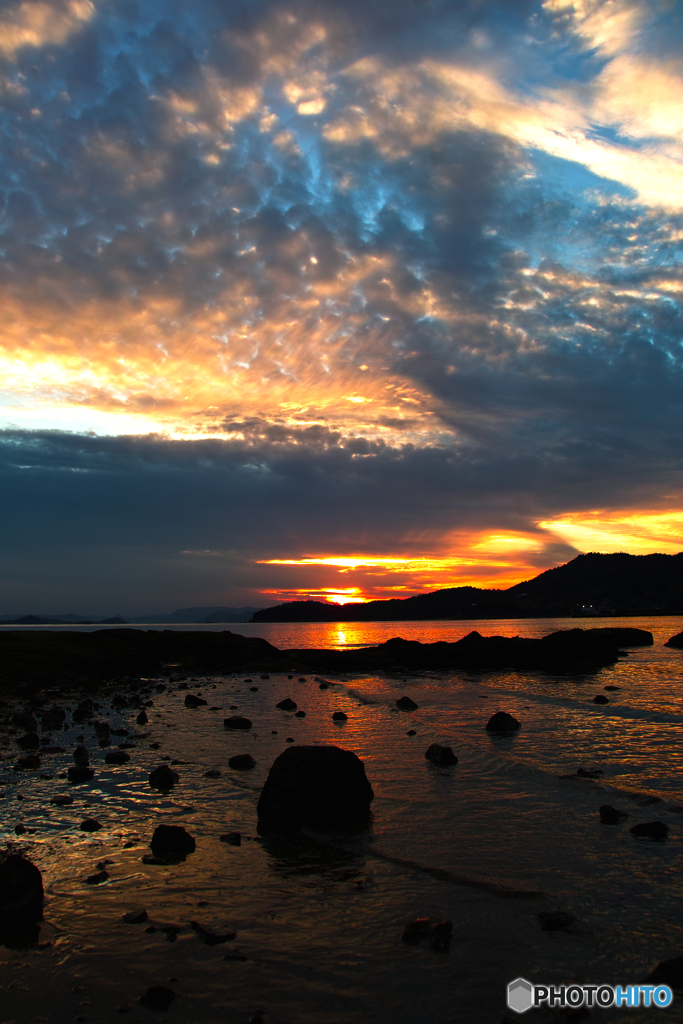 小豆島からの夕日