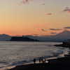 夕方の七里ヶ浜