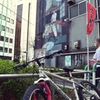 壁画と自転車