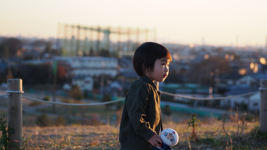 公園と街と