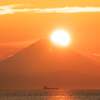 原岡海岸 夕日