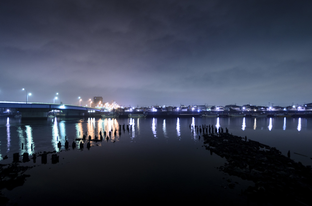 旧江戸川 夜景