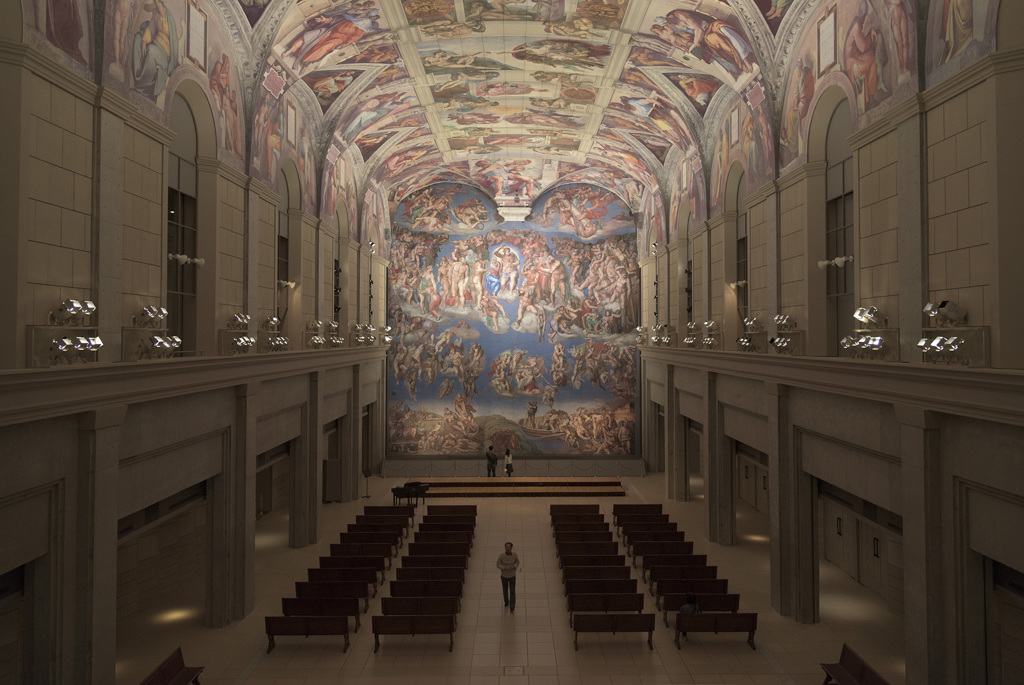 大塚国際美術館 天井画 俯瞰