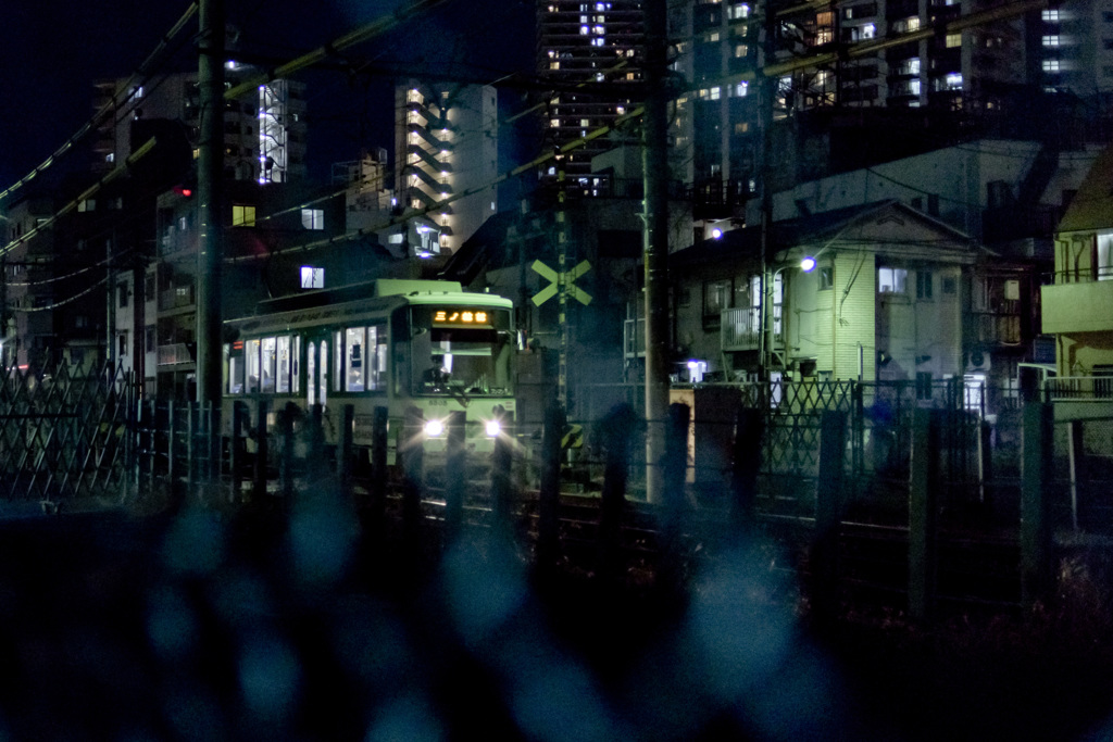 都電荒川線 夜景