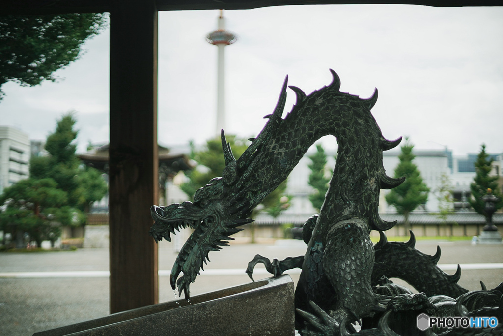 東本願寺と京都タワー