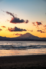 江ノ島からの富士山