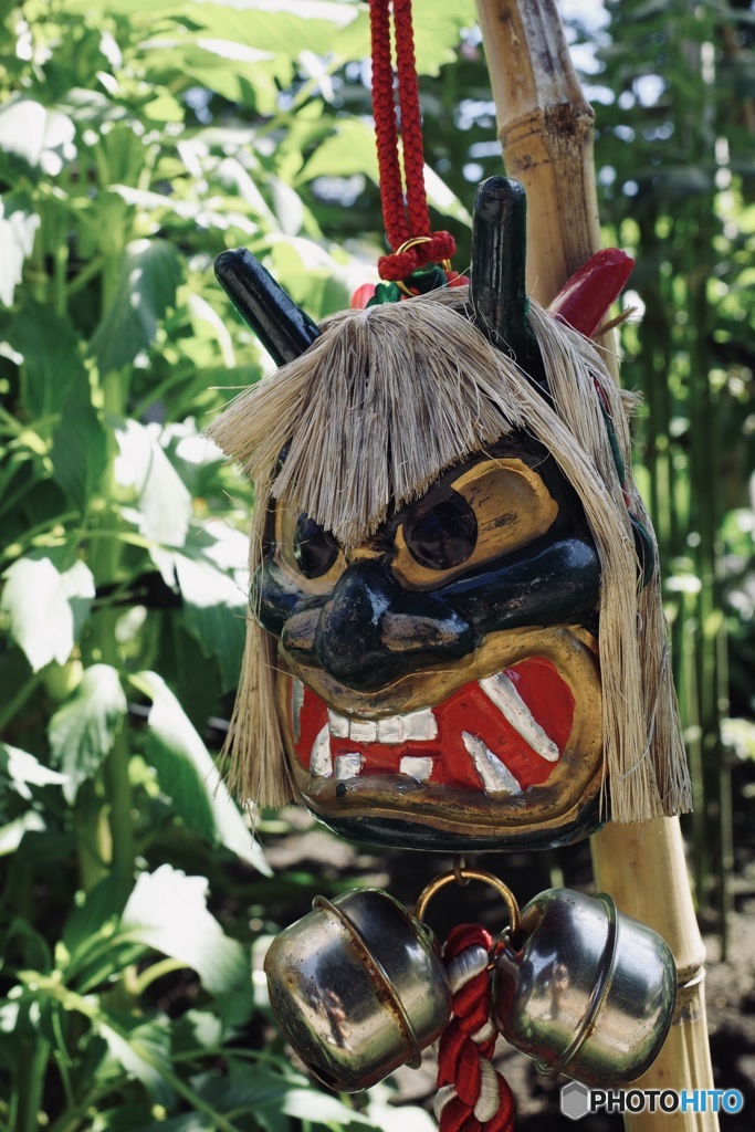 魔除けの鬼面