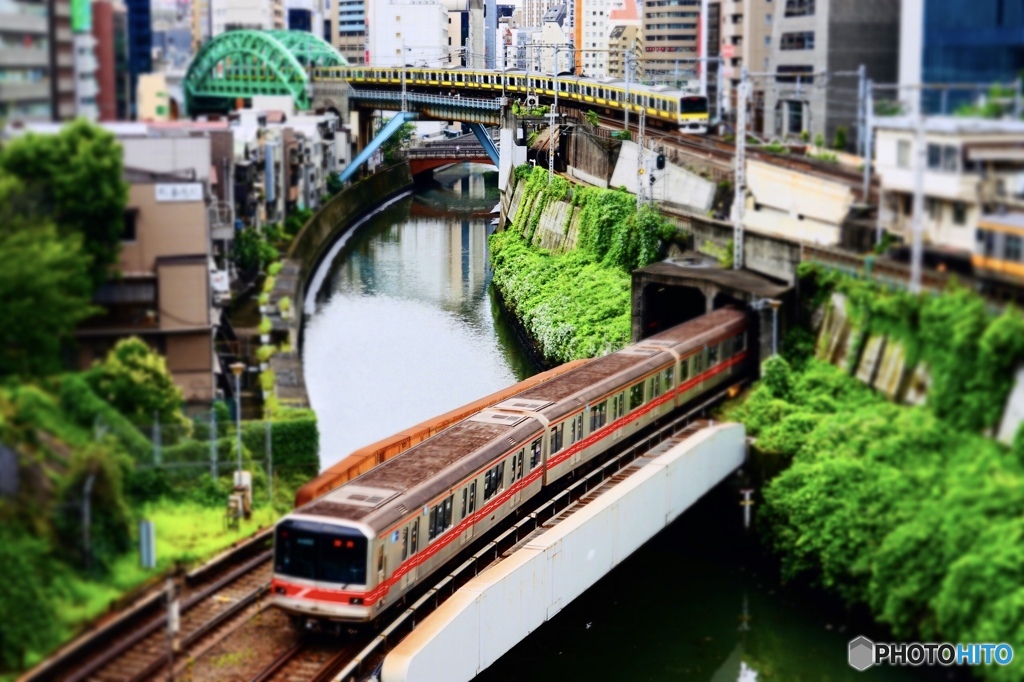 神田川ジオラマ風景