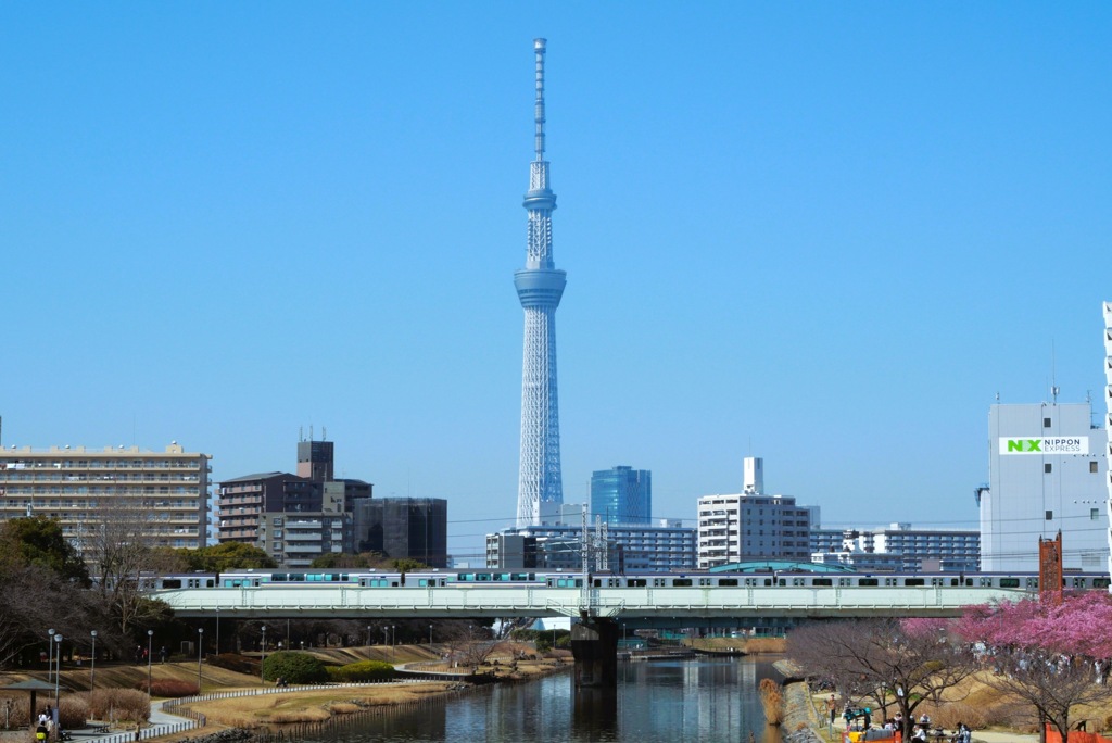 ふれあい橋から
