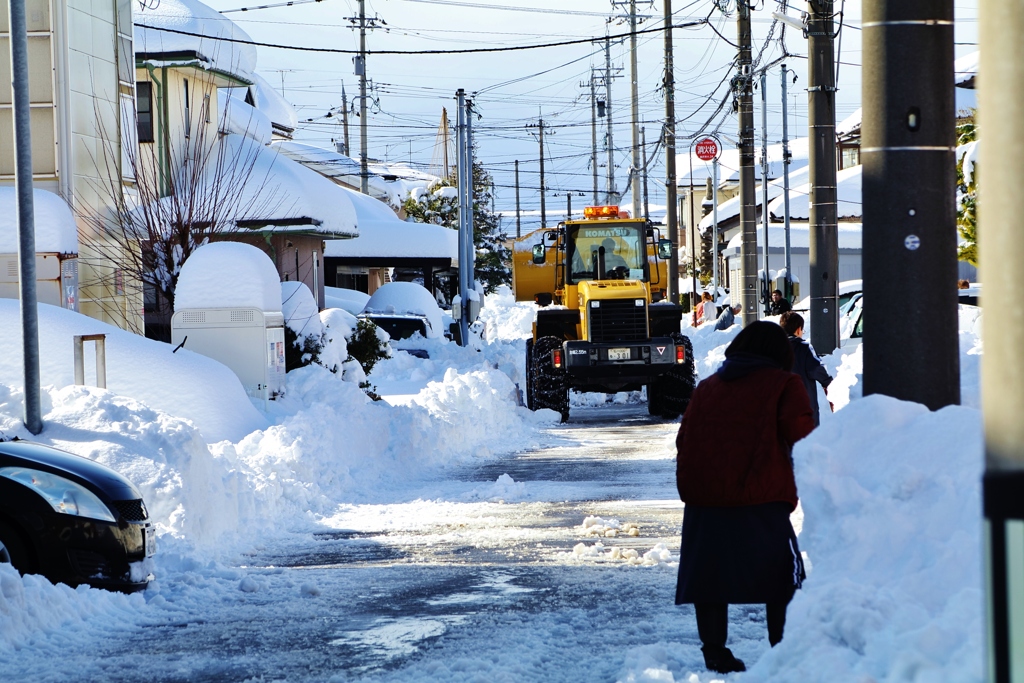 　大雪の後で