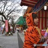 祐徳稲荷神社の出店と子供