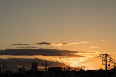 気が重い夕陽