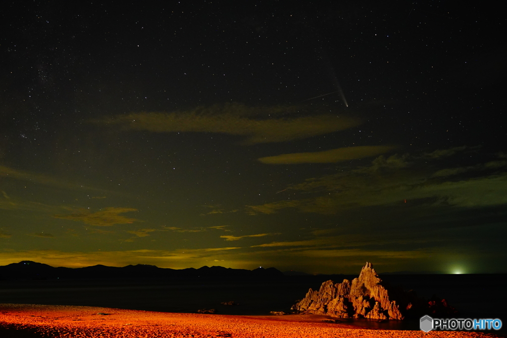 紫金山・アトラス彗星（20241021水晶浜）DSC09246