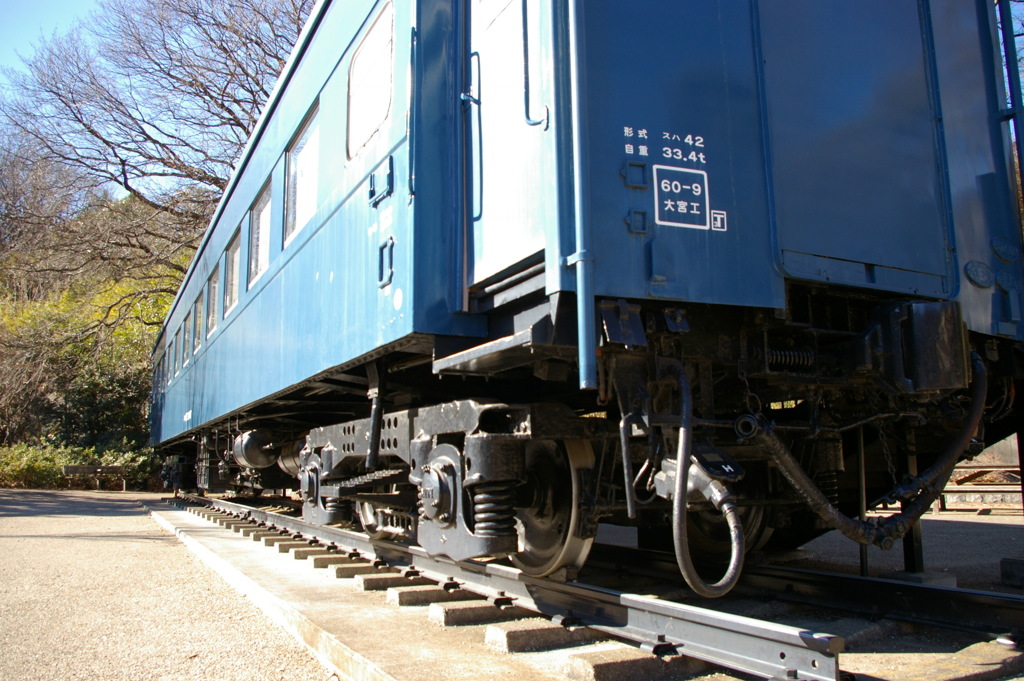 生田緑地内の展示車両