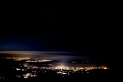 富士から見る夜景