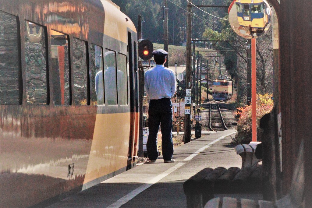 ある冬の一日、駿河徳山駅