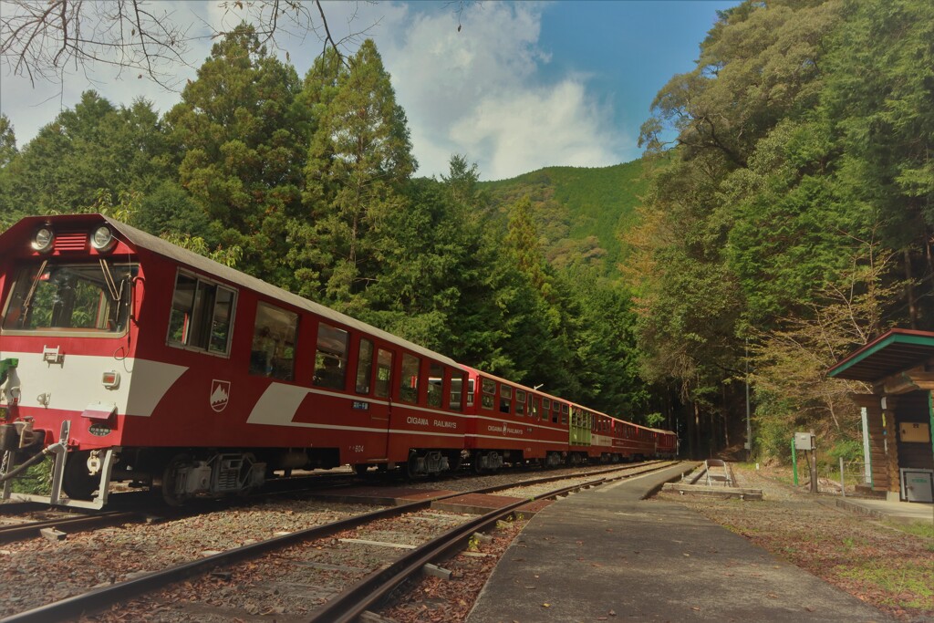 川根小山駅の秋2