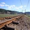 茶畑と線路