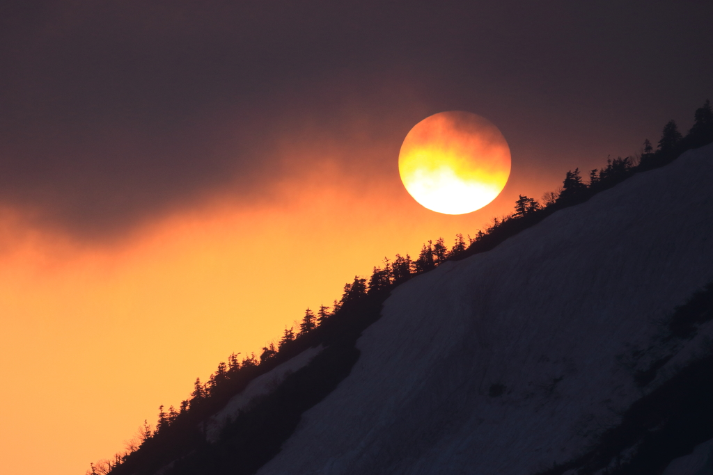 立山天狗平の夕日